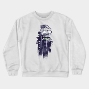 Teddy Roosevelt Glitch Pop Art Crewneck Sweatshirt